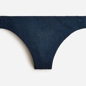 JCrew textured high-rise cheeky bikini bottom, NWT